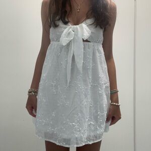 Princess Polly Granno Mini Dress White WITH TAG